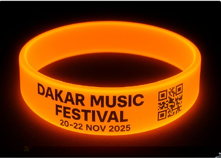 Sample 5: Fluorescent Silicone Bracelet Orange